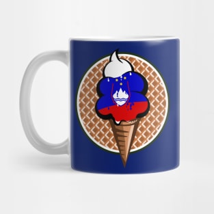 Slovenian flag ice cream Mug